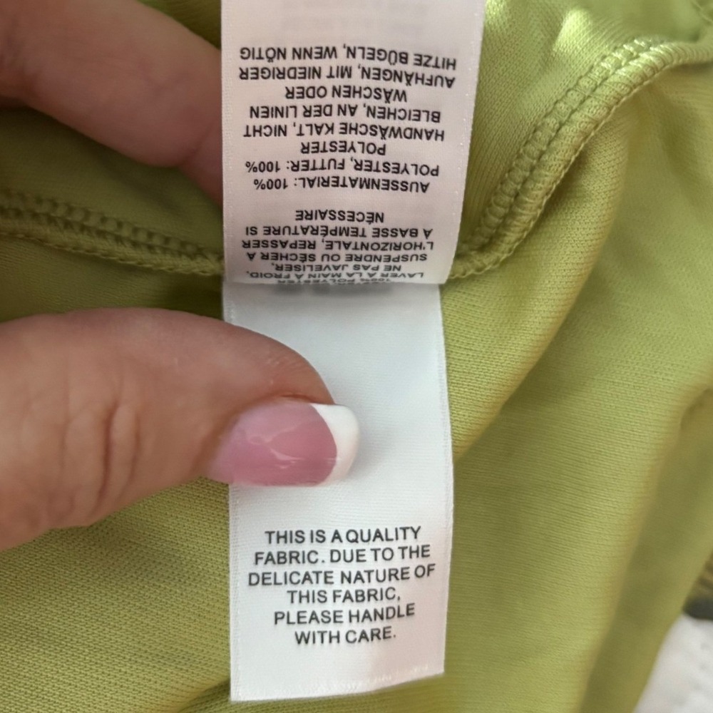 Lulu's Danalee Lime Green Embroidered MIdid Dress sz LG NWT - Picture 5 of 12